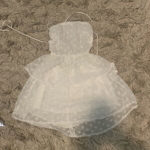 LUCY IN THE SKY white floral pattern dress